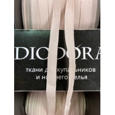 Лента отделочная эластичная 647/7 серебристый пион (168)