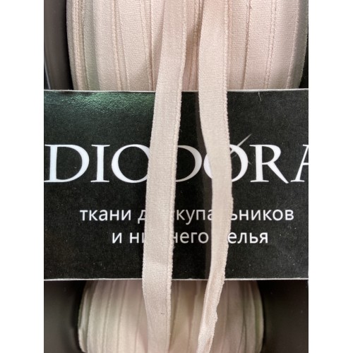 Лента отделочная эластичная 647/7 серебристый пион (168)