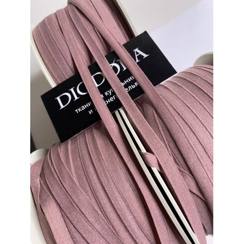 Лента отделочная эластичная 647/7 кофейно розовый (885)