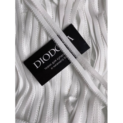 Лента отделочная эластичная 648/10 белый (001)