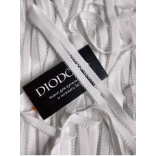 Лента отделочная эластичная 648/12 белый (001)