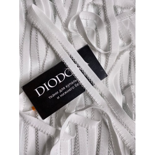 Лента отделочная эластичная 648/12 белый (001)