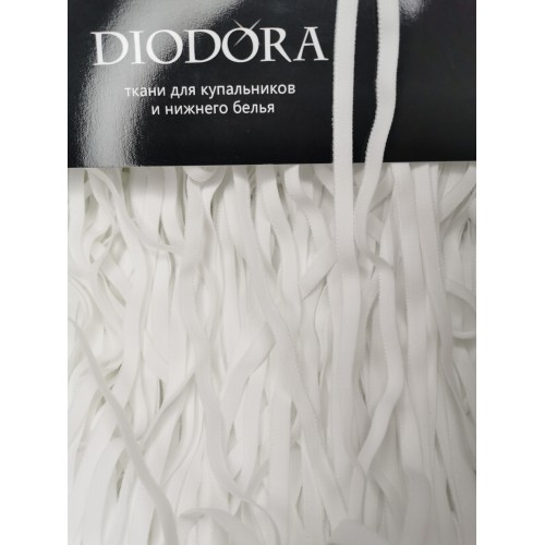 Лента отделочная эластичная 663/6 белый (001)