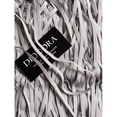 Лента отделочная эластичная 663/6 серебристый (166)