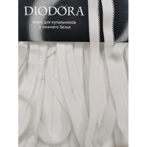 Лента отделочная эластичная 716/13 белый (001)