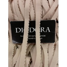 Лента отделочная эластичная 724/12 серебристый пион (168)