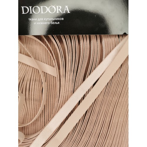 Лента бретелечная эластичная 740/15 серебристый пион (168)