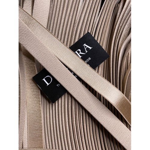 Лента бретелечная эластичная 740/20 кофе с молоком (030)