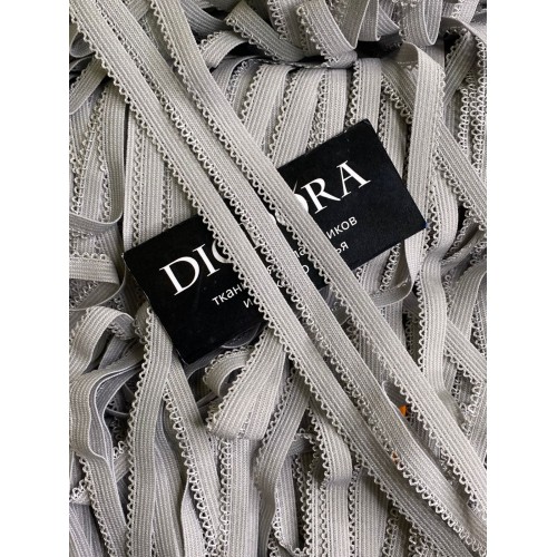 Лента отделочная эластичная K-94/9 серебристый (166)