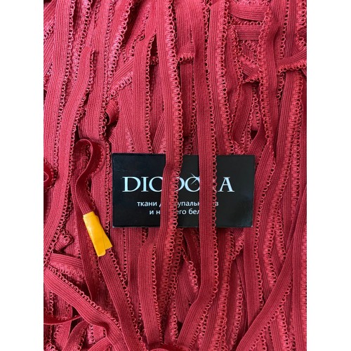 Лента отделочная эластичная K-264/11 темно красный (101)