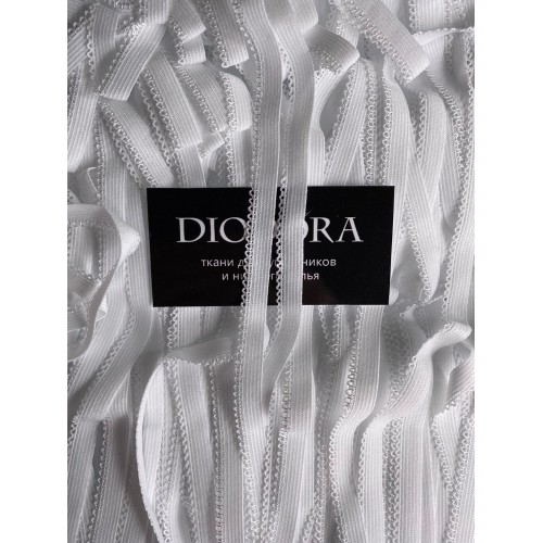 Лента отделочная эластичная K-94/10 белый (001)