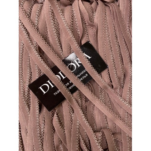 Лента отделочная эластичная K-94/9 кофейно розовый (885)