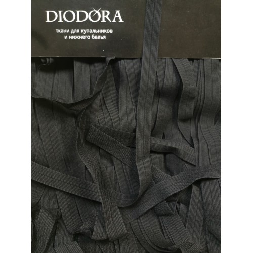 Лента отделочная эластичная K-205/15 черный (170)