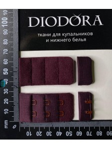 Застежка крючки-петли 285410-26AEH сливовое вино (076)