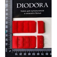 Застежка крючки-петли 285410-26AEH красный (100)