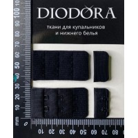 Застежка крючки-петли 285410-26AEH черный (170)