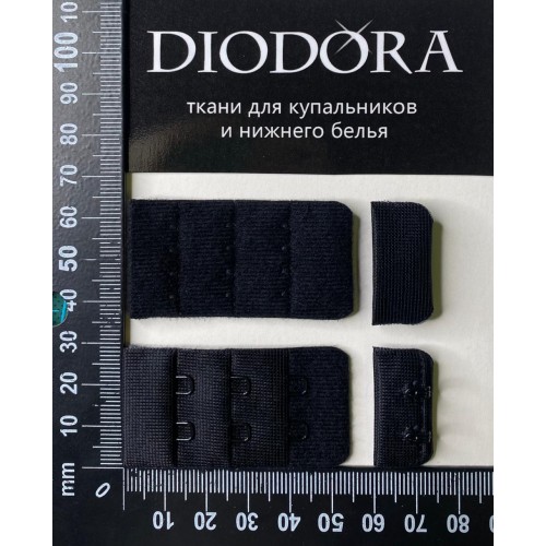 Застежка крючки-петли 285410-26AEH черный (170)