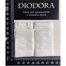 Застежка крючки-петли 385419-26AEH белый (001)