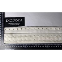 Застежка крючки-петли в рулоне 4419-2REH сумрачный белый (004)