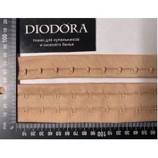 Застежка крючки-петли в рулоне 4419-2REH кофе с молоком (030)