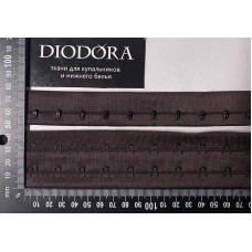 Застежка крючки-петли в рулоне 4419-2REH шоколадно коричневый (111)