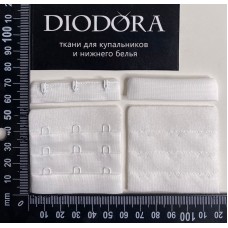 Застежка крючки-петли 575419-39AEH белый (001)