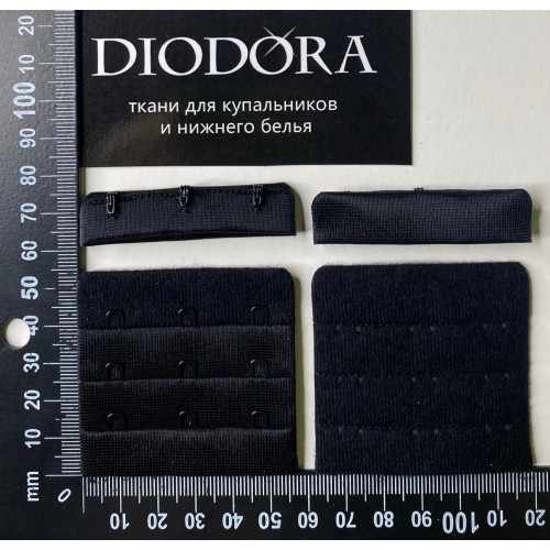 Застежка крючки-петли 575419-39AEH черный (170)