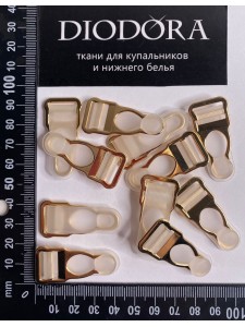 Чулочный зажим. Застежка для чулок. Чулкодержатель AL-WY14 золото (LG)