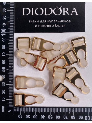 Чулочный зажим. Застежка для чулок. Чулкодержатель AL-WY14 золото (LG)