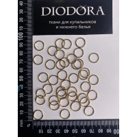 Кольцо металлическое AL010 золото (LG) 