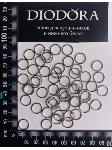 Кольцо металлическое AL010 серебро (SS) 