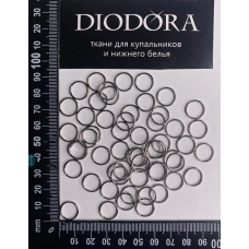 Кольцо металлическое AL010 серебро (SS) 