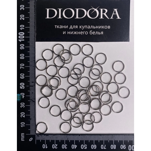 Кольцо металлическое AL010 серебро (SS) 