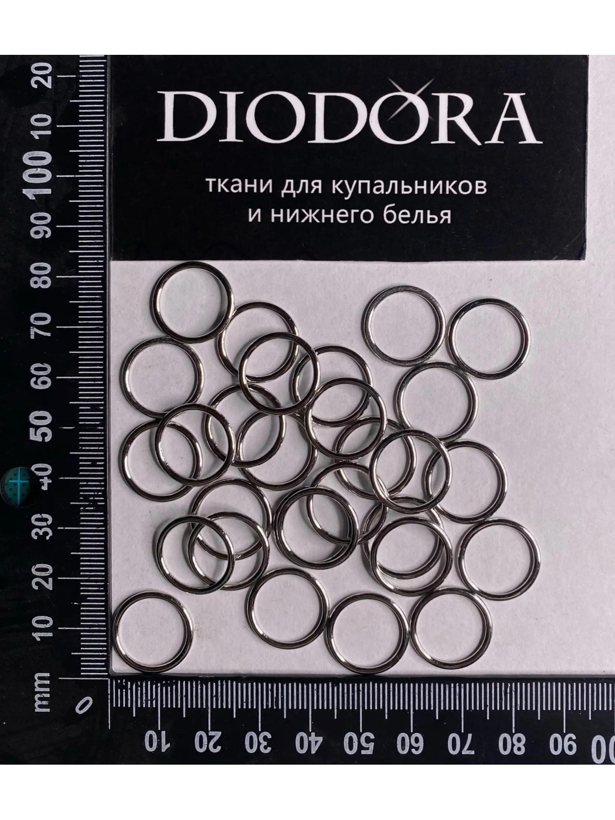 Кольцо металлическое AL014 серебро (SS)