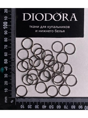 Кольцо металлическое AL014 серебро (SS)