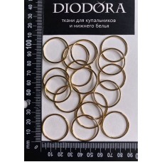 Кольцо AL025A золото (LG) 25мм