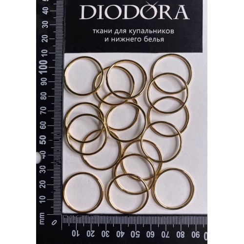 Кольцо AL025A золото (LG) 25мм