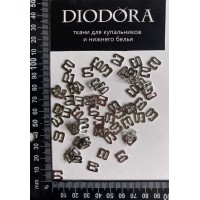 Застежка металлическая AL906 серебро (SS)