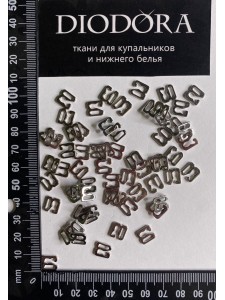 Застежка металлическая AL906 серебро (SS)