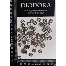 Застежка металлическая AL906 серебро (SS)