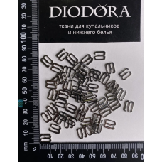 Застежка металлическая AL908 серебро (SS)