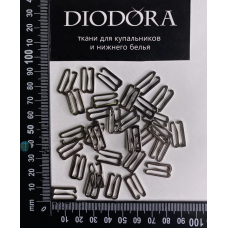 Застежка металлическая AL915 серебро (SS)