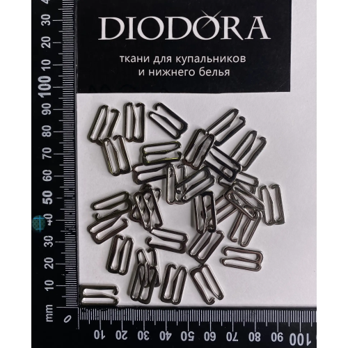 Застежка металлическая AL915 серебро (SS)