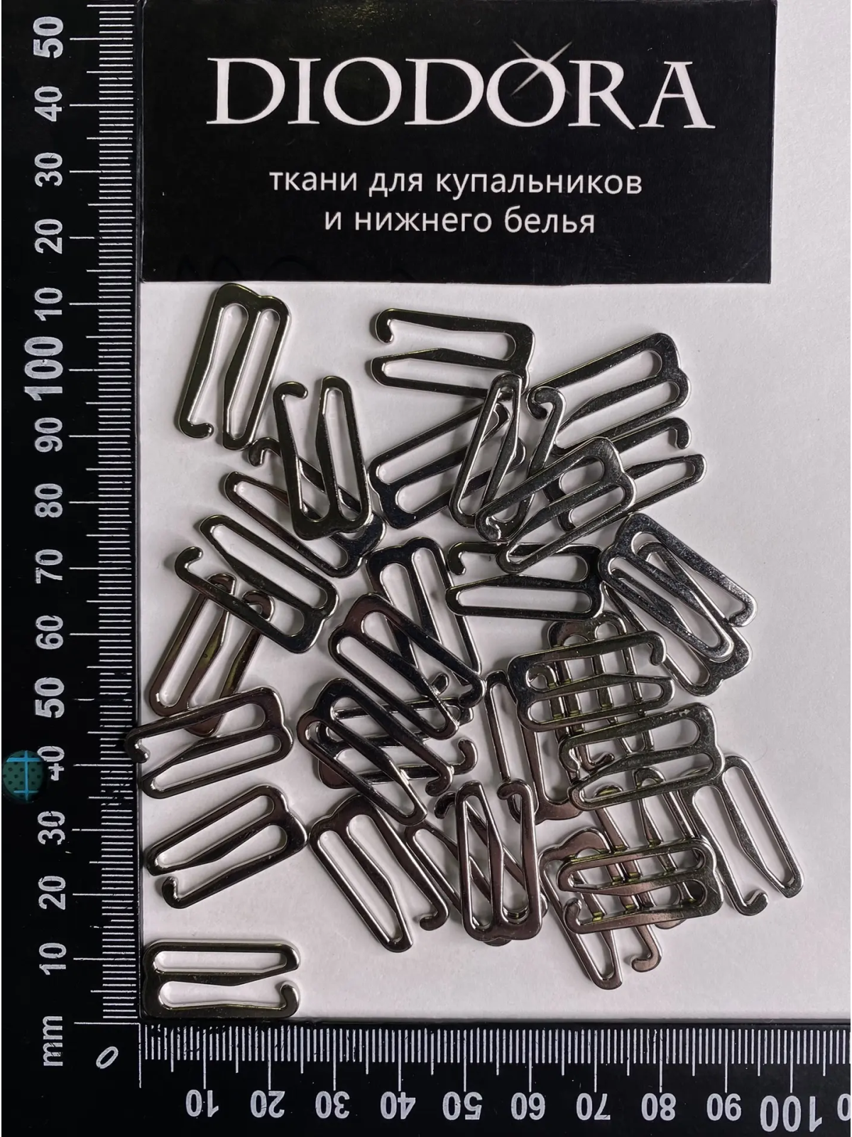 Застежка металлическая AL920A серебро (SS)