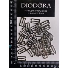 Застежка металлическая AL920A серебро (SS)