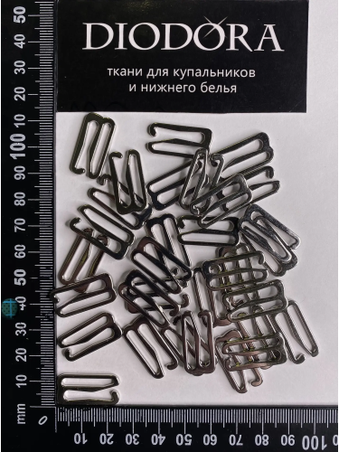 Застежка металлическая AL920A серебро (SS)