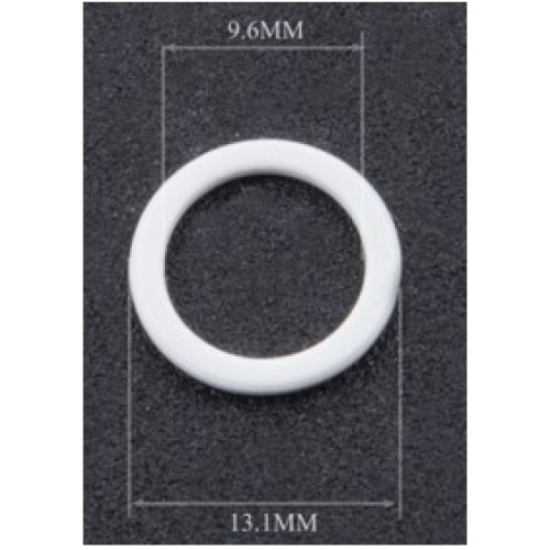 Кольцо металлическое M010N красный (100)