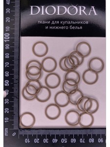 Кольцо металлическое M014N кофе с молоком (030)
