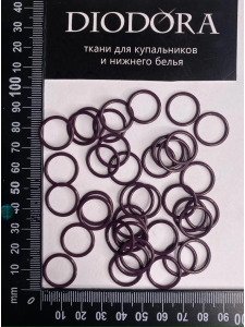 Кольцо металлическое M014N сливовое вино (076)