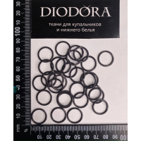 Кольцо металлическое M014N шоколадно коричневый (111)